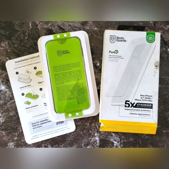BodyGuardz Glass Screen Protector For IPhone 13 Pro Max 6.7-inch - Picture 1 of 2